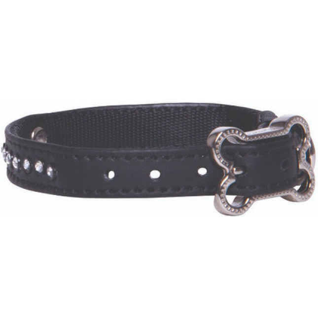 Rogz περιλαίμιο Lapz Luna δερμάτινο μαύρο X?Small 17?23cm Rogz περιλαίμιο Lapz Luna δερμάτινο μαύρο X?Small 17?23cm