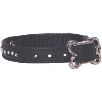 Rogz περιλαίμιο Lapz Luna δερμάτινο μαύρο Small 22?29cm Rogz περιλαίμιο Lapz Luna δερμάτινο μαύρο Small 22?29cm