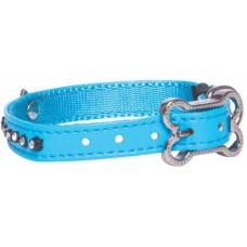 Rogz περιλαίμιο Lapz Luna δερμάτινο blue X?Small 17?23cm Rogz περιλαίμιο Lapz Luna δερμάτινο blue X?Small 17?23cm