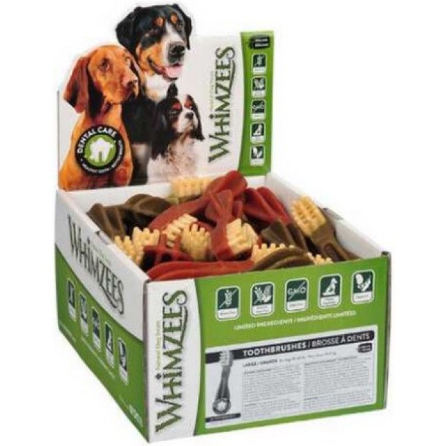 Whimzees οδοντόβουρτσες star large κουτί 30 τεμαχίων Whimzees οδοντόβουρτσες star large κουτί 30 τεμαχίων