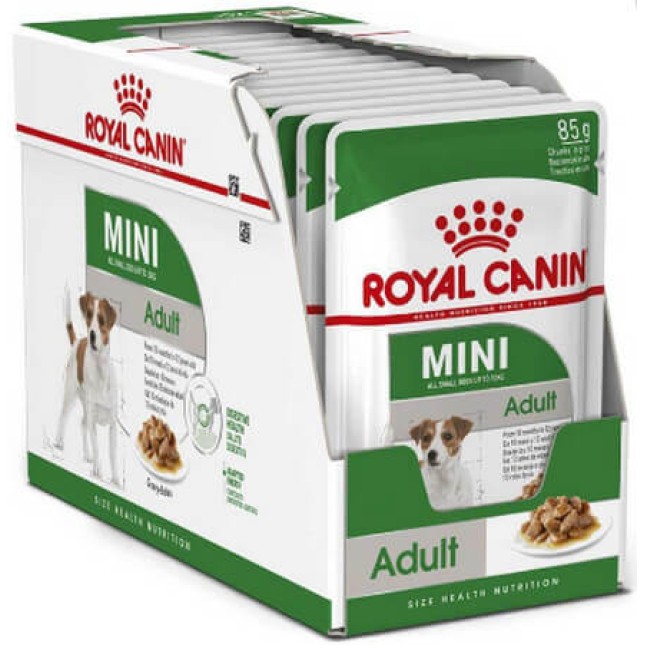 Royal canin πλήρης τροφή Size Health Nutrition Wet mini adult για σκύλους μικρών ενήλικων φυλών