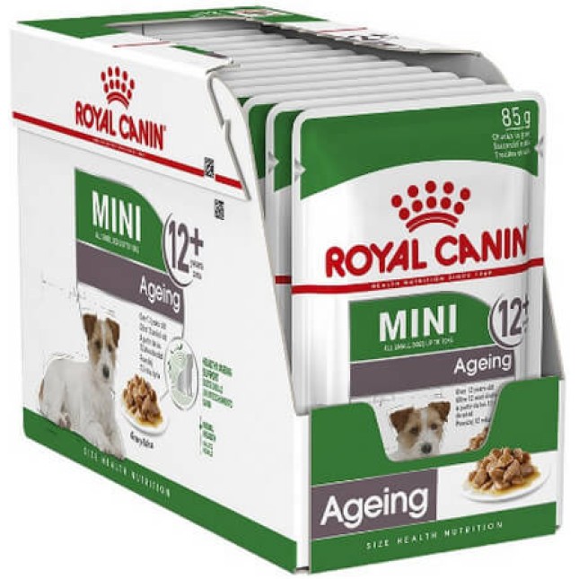 Royal Canin Size Health Nutrition Wet mini ageing πλήρης τροφή για γηραιούς σκύλους μικρόσωμων φυλών