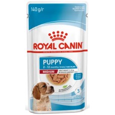 Royal Canin πλήρης τροφή Size Health Nutrition Wet medium puppy για κουτάβια μεσαίου μεγέθους φυλών