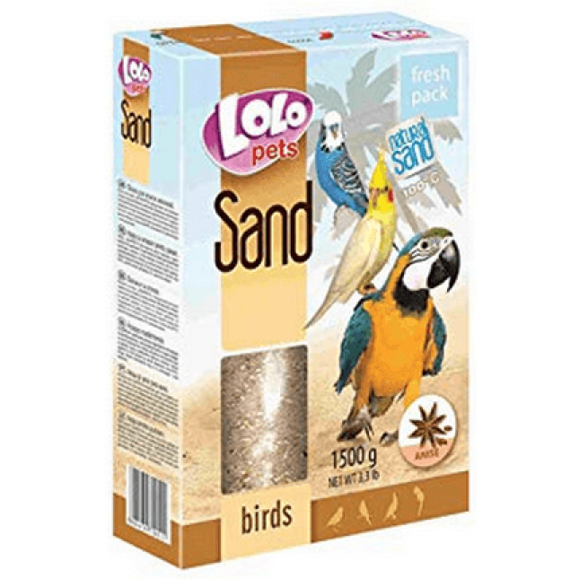 Lolo pets άμμος πτηνών φυσική 1500gr
