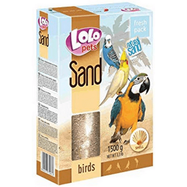 Lolo pets άμμος πτηνών με όστρακα 1500gr Lolo pets άμμος πτηνών με όστρακα 1500gr