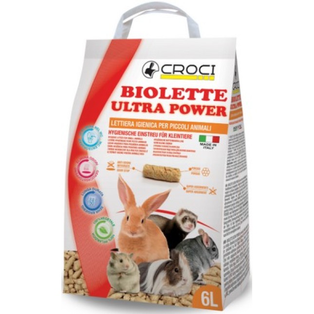 Croci υπόστρωμα Litter biolette ultrapower 6lt για τρωκτικά Croci υπόστρωμα Litter biolette ultrapower 6lt για τρωκτικά