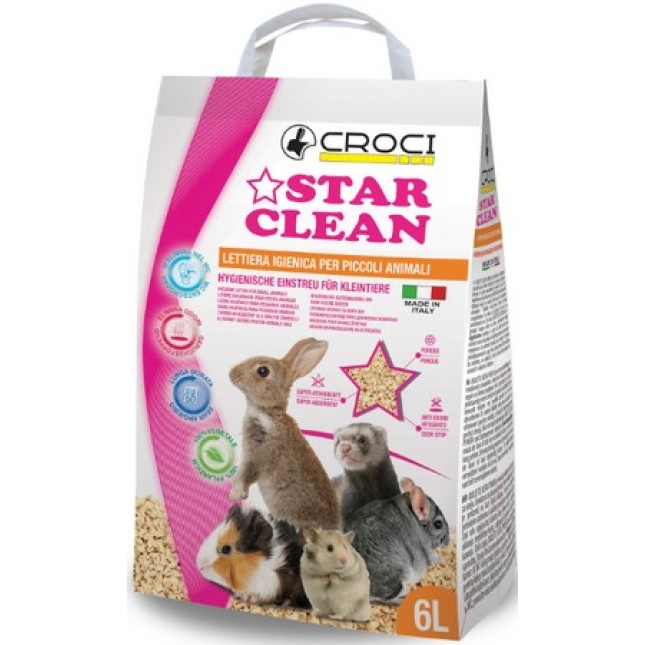 Croci υπόστρωμα star clean 10lt για τρωκτικά