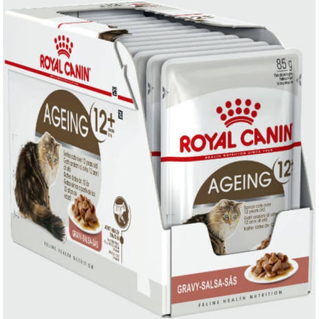 Royal Canin Feline Health Nutrition Wet ageing+12 gravy για γάτες άνω των 12 ετών
