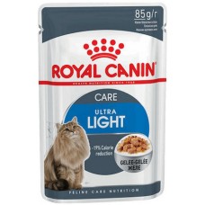 Royal Canin Feline Υγιεινή διατροφή Wet ultra light jelly με τάσεις αύξησης βάρους