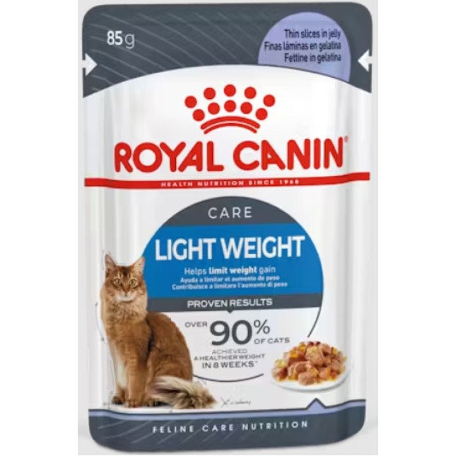 Royal Canin Feline Υγιεινή διατροφή Wet ultra light jelly με τάσεις αύξησης βάρους