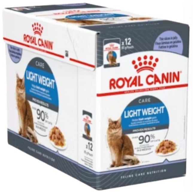 Royal Canin Feline Υγιεινή διατροφή Wet ultra light jelly με τάσεις αύξησης βάρους