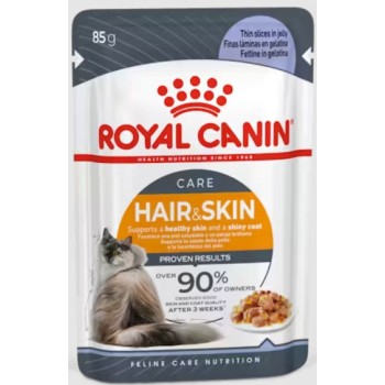 Royal Canin Feline Υγιεινή διατροφή Wet intense beauty jelly για ενήλικες γάτες