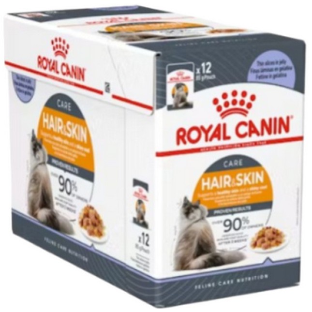 Royal Canin Feline Υγιεινή διατροφή Wet intense beauty jelly για ενήλικες γάτες