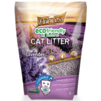 Princess άμμος γάτας Flushable,Lavender 6lt