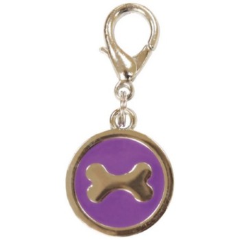 Croci ταυτότητα σκύλου κόκκαλο μωβ O2,5cm