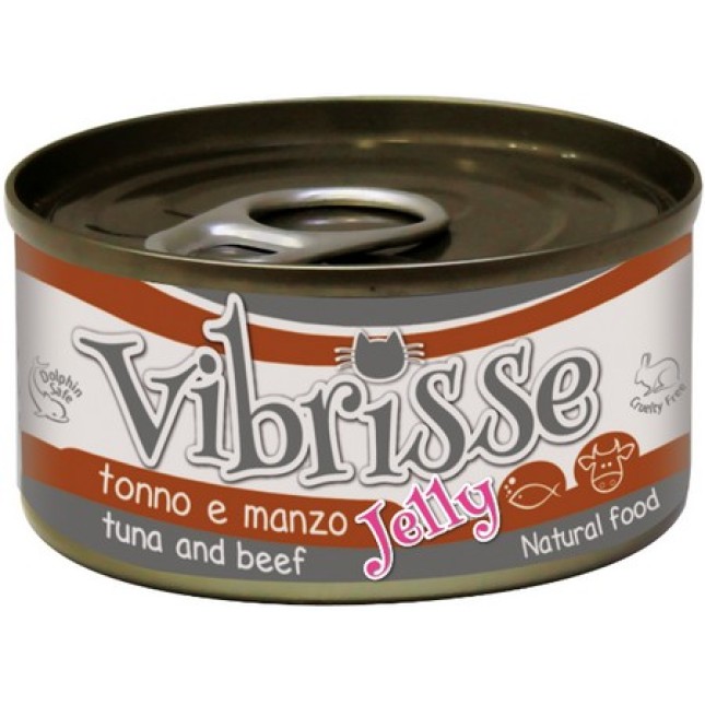 Croci Vibrisse κονσέρβα γάτας τόνος με βοδινό σε ζελέ 70g Croci Vibrisse κονσέρβα γάτας τόνος με βοδινό σε ζελέ 70g