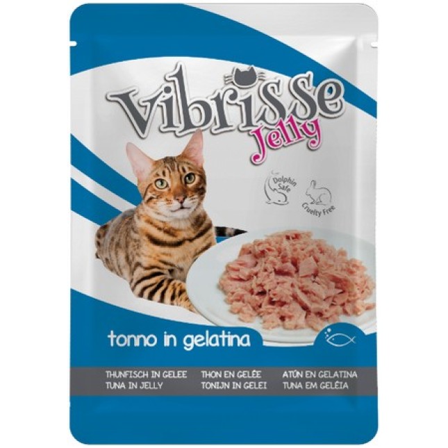 Croci Vibrisse φακελάκι γάτας τόνο σε ζελέ 70g Croci Vibrisse φακελάκι γάτας τόνο σε ζελέ 70g