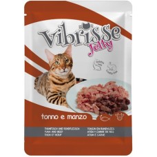 Croci Vibrisse φακελάκι γάτας τόνο και βοδινό σε ζελέ 70g Croci Vibrisse φακελάκι γάτας τόνο και βοδινό σε ζελέ 70g
