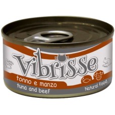 Croci Vibrisse κονσέρβα με τόνο και βοδινό στον ατμό 70g Croci Vibrisse κονσέρβα με τόνο και βοδινό στον ατμό 70g