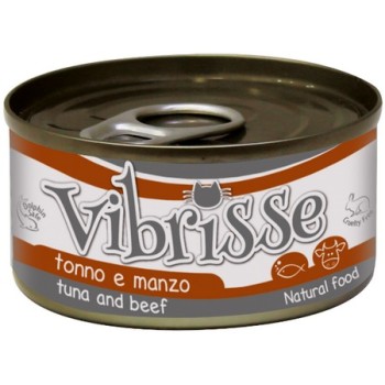 Croci Vibrisse κονσέρβα με τόνο και βοδινό στον ατμό 70g Croci Vibrisse κονσέρβα με τόνο και βοδινό στον ατμό 70g