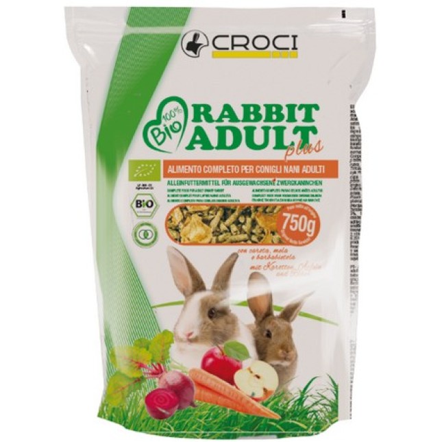 Croci 100% bio για ενήλικα κουνέλια cab 750g