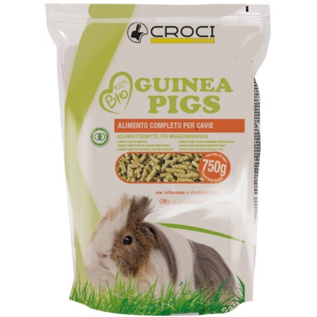 Croci 100% bio για ινδικά χοιρίδια 750g Croci 100% bio για ινδικά χοιρίδια 750g