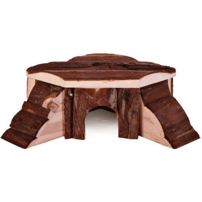 Croci Ξύλινο γωνιακό σπιτάκι με 2 σκάλες 35x15x37cm Croci Ξύλινο γωνιακό σπιτάκι με 2 σκάλες 35x15x37cm