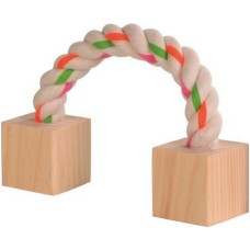 Croci Ξύλινο παιχνίδι με σχοινί 3x3x20cm Croci Ξύλινο παιχνίδι με σχοινί 3x3x20cm