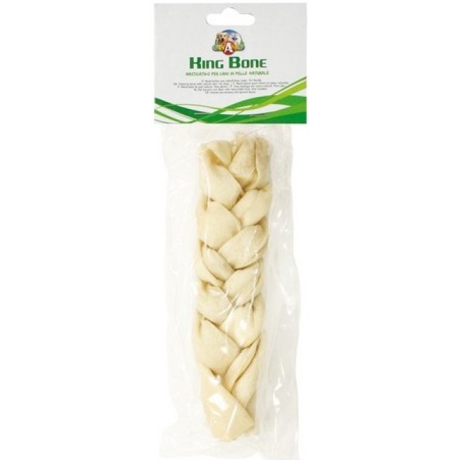 Croci Κόκκαλο buffalo λευκό πλεξούδα 15cm 50-60gr Croci Κόκκαλο buffalo λευκό πλεξούδα 15cm 50-60gr