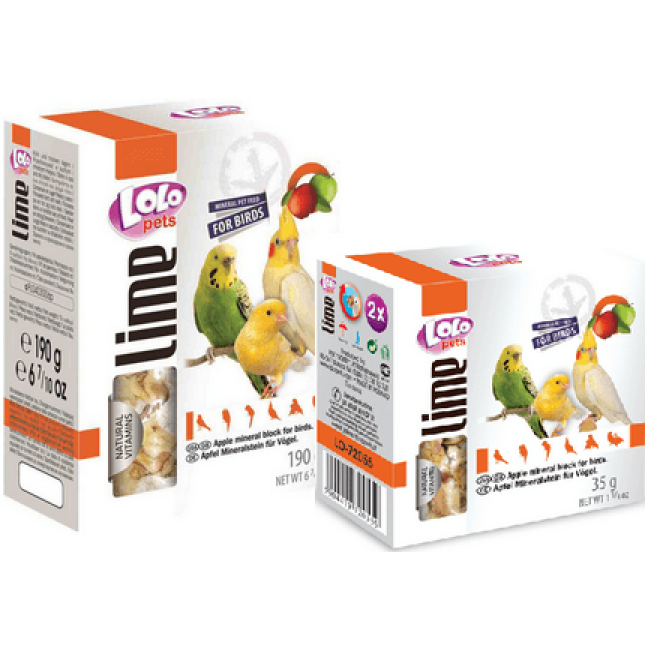 Lolo pets πέτρα ασβεστίου πουλιών με μήλο Lolo pets πέτρα ασβεστίου πουλιών με μήλο