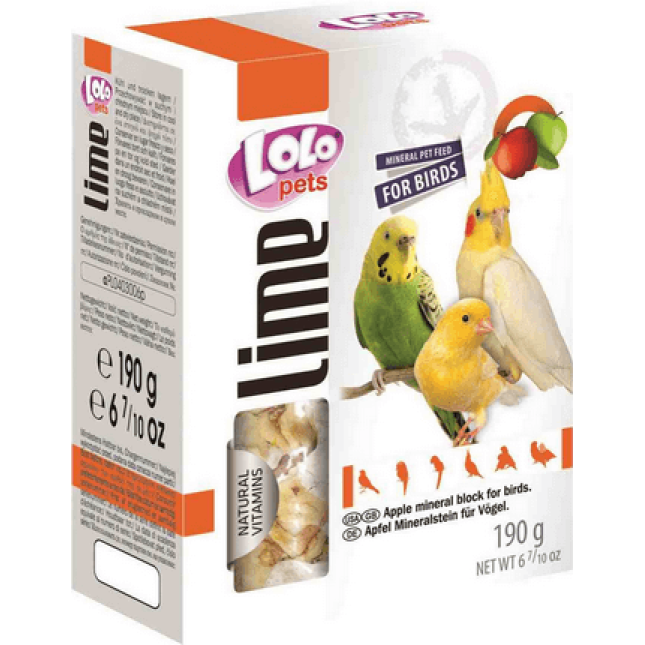 Lolo pets πέτρα ασβεστίου πουλιών με μήλο Lolo pets πέτρα ασβεστίου πουλιών με μήλο