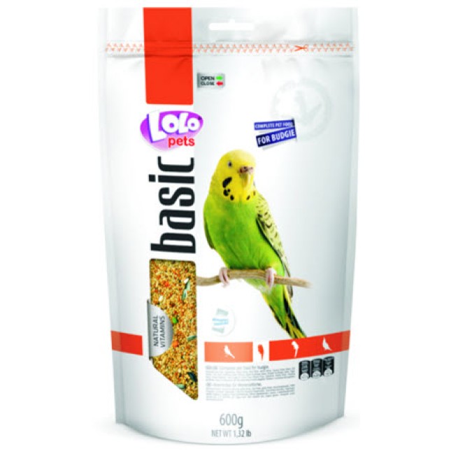 Lolo pets πλήρης τροφή για παπαγαλάκια για όλες τις διατροφικές τους ανάγκες