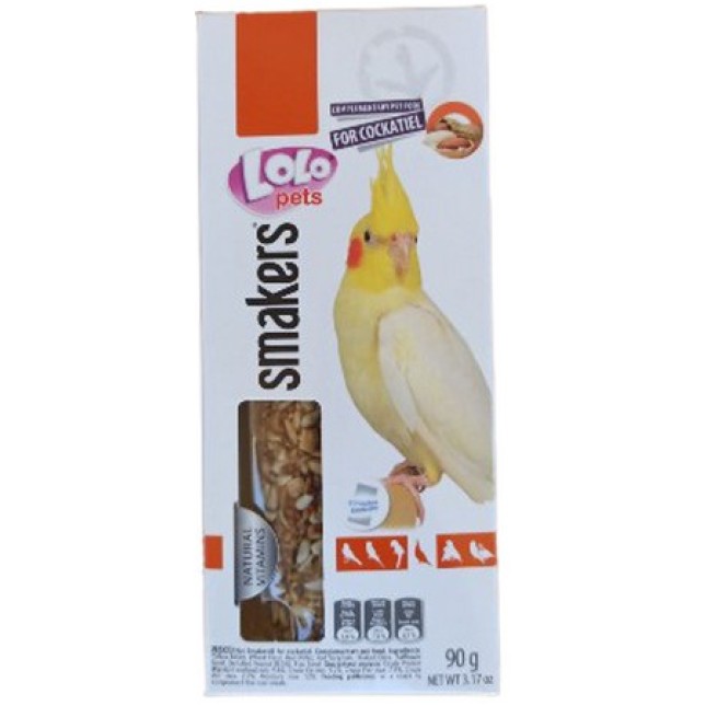 Lolo pets smakers με φυστίκια για κόκατιλ περιέχουν βιταμίνες, μέταλλα και πηκτίνη Lolo pets smakers με φυστίκια για κόκατιλ περιέχουν βιταμίνες, μέταλλα και πηκτίνη