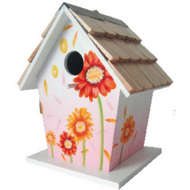 Croci Floral birdhouse ass φωλιά εξωτερική 14,5x12x20,5cm