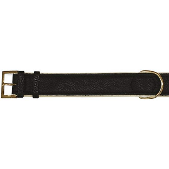 Croci Leather δερμάτινο κολάρο dollar black 4x70cm.