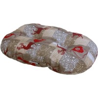 Croci μαξιλάρι με χριστ/τικες καρδιές & ταράνδους