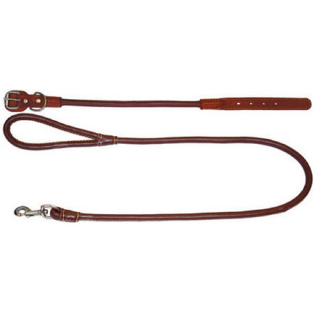 Croci Leather δερμάτινο περιλαίμιο & οδηγός brown 98cm/1x45cm Croci Leather δερμάτινο περιλαίμιο & οδηγός brown 98cm/1x45cm