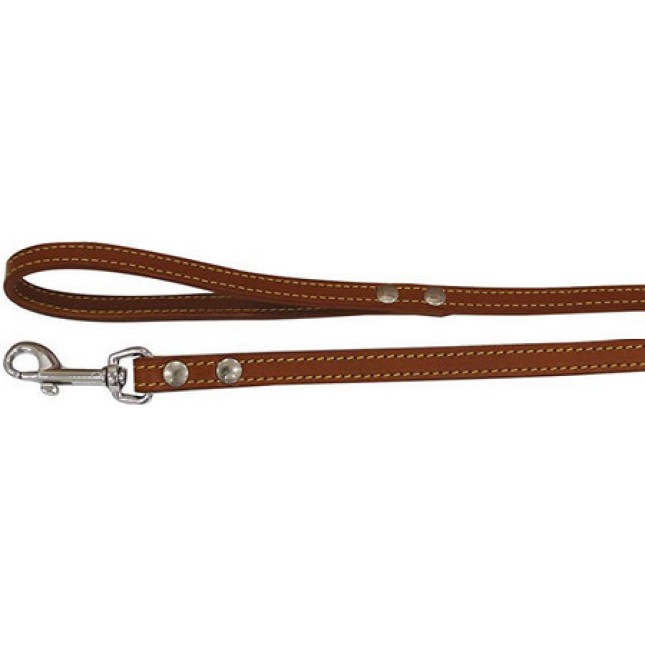 Croci Double δερμάτινος οδηγός σκύλου brown 2x110cm Croci Double δερμάτινος οδηγός σκύλου brown 2x110cm