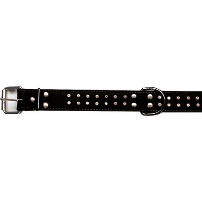 Croci Double studded περιλαίμιο σκύλου black