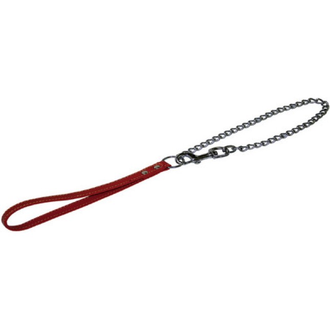 Croci Leather οδηγός σκύλου with chain 80x2,0 cm. Croci Leather οδηγός σκύλου with chain 80x2,0 cm.