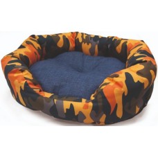 Croci Οβάλ κρεβάτι street camo πορτοκαλί 60x50cm Croci Οβάλ κρεβάτι street camo πορτοκαλί 60x50cm