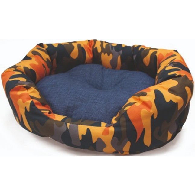 Croci Οβάλ κρεβάτι street camo πορτοκαλί 60x50cm Croci Οβάλ κρεβάτι street camo πορτοκαλί 60x50cm