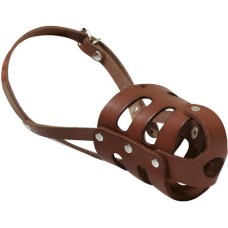 Croci Leather φίμωτρο muzzle brown medium Croci Leather φίμωτρο muzzle brown medium