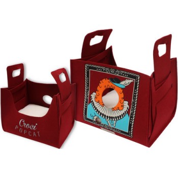 Croci Pet κρεβατάκι popcat monnalisa bordeaux 35x25x30 cm Croci Pet κρεβατάκι popcat monnalisa bordeaux 35x25x30 cm