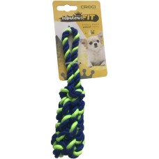 Croci Cotton παιχνίδι σκύλου braid mini green/blue 19 cm Croci Cotton παιχνίδι σκύλου braid mini green/blue 19 cm