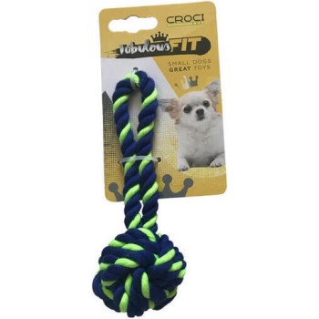 Croci Cotton παιχνίδι σκύλου mini ball green/blue