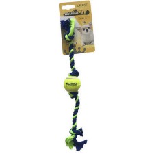 Croci Cotton παιχνίδι σκύλου mini w/tennisball gree/blue Croci Cotton παιχνίδι σκύλου mini w/tennisball gree/blue