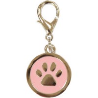 Croci Dog tag ταυτότητα σκύλου pink paw