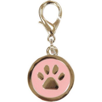 Croci Dog tag ταυτότητα σκύλου pink paw