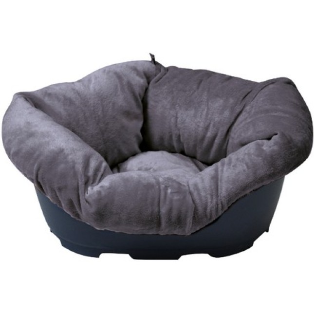 Croci Κάλυμμα κρεβατιού velboa 2 γκρι 65x47x22cm Croci Κάλυμμα κρεβατιού velboa 2 γκρι 65x47x22cm